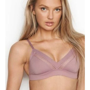 Incredible by Victoria's Secret Wireless Bralette Purple Size XL